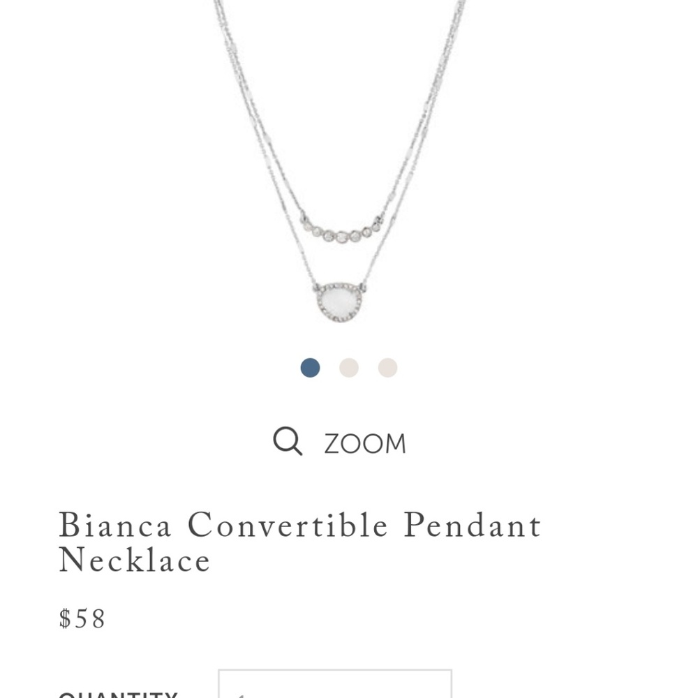 Bianca 2 Row convertible silver chloe